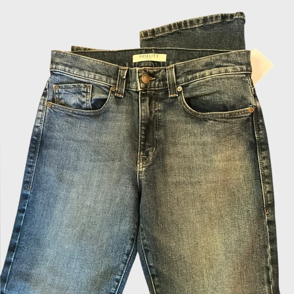 Fidelity Relaxed Straight Jeans 32x34 Made USA Premium Denim NWT